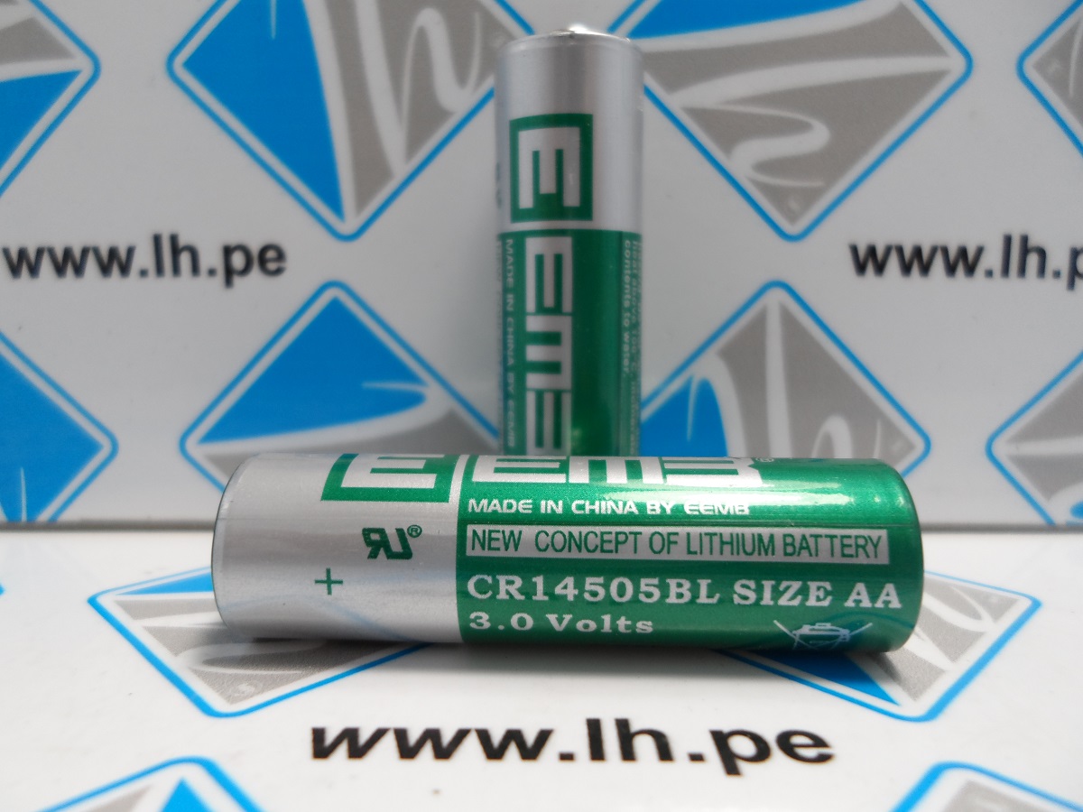 CR14505BL-FT        Batería lithium (AA) 3.0V, 1800mAh